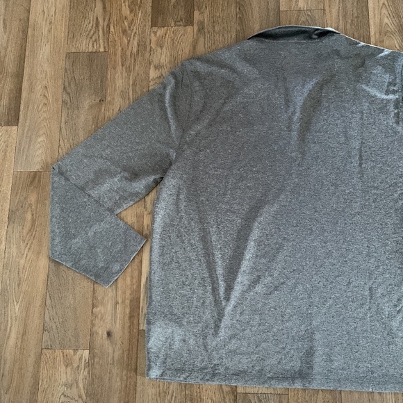 Calvin Klein Mens XLarge Grey/Black Thin, Collared Long Sleeve Shirt NWT - Picture 8 of 11